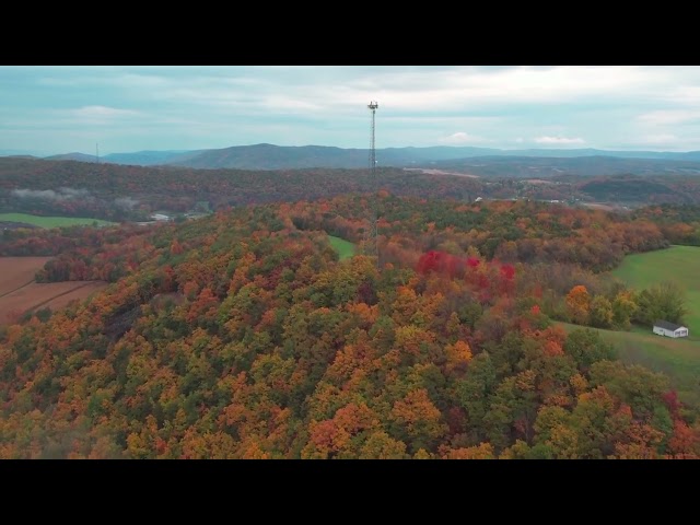 Beautiful drone view of the fall leaves in Everett,Pa. music: Why does it always rain on me class=