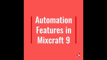 Mixcraft 9 New Automation Features