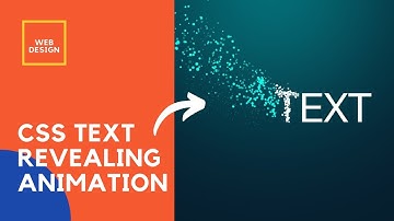 CSS Text Revealing Animation Using HTML And CSS | Web Design