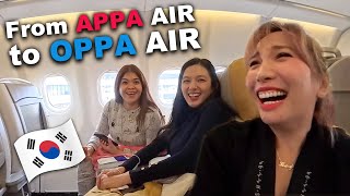 Business Class Flight to Korea with Melai and Jennica