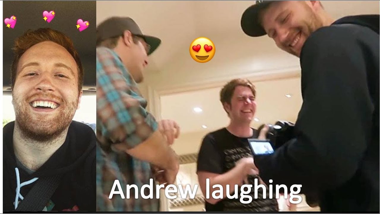 Andrew laughing for almost 30 minutes (TRY NOT TO LAUGH, SMILE OR FALL ...