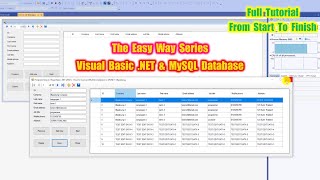 Programming in Visual Basic .NET How to Connect MySQL Database to VB.NET