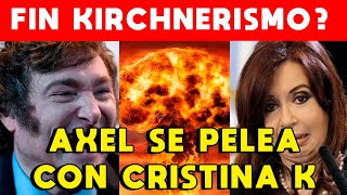 FIN KIRCHNERISMO? VUELAN LOS SILLAZOS Y AXEL KICILLOF SE PELEA CON CRISTINA KIRCHNER Y MÁXIMO