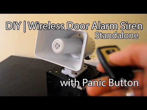 diy-|-simple-120db-wireless-door-alarm-siren-(or-panic-button)-with-backup-power