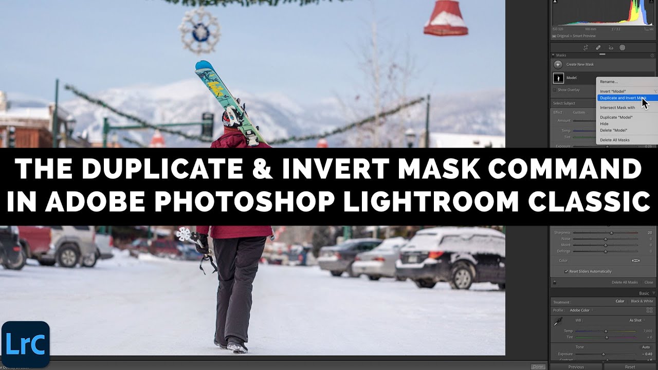 The Duplicate And Invert Mask Command In Adobe Lightroom