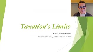 IU Tax Policy Colloquium: Luís Calderón Gómez (Cardozo), March 22, 2024