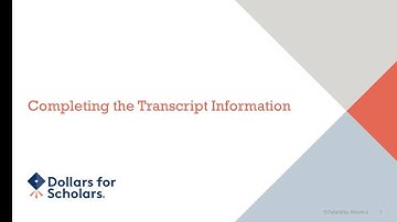 Transcript Information