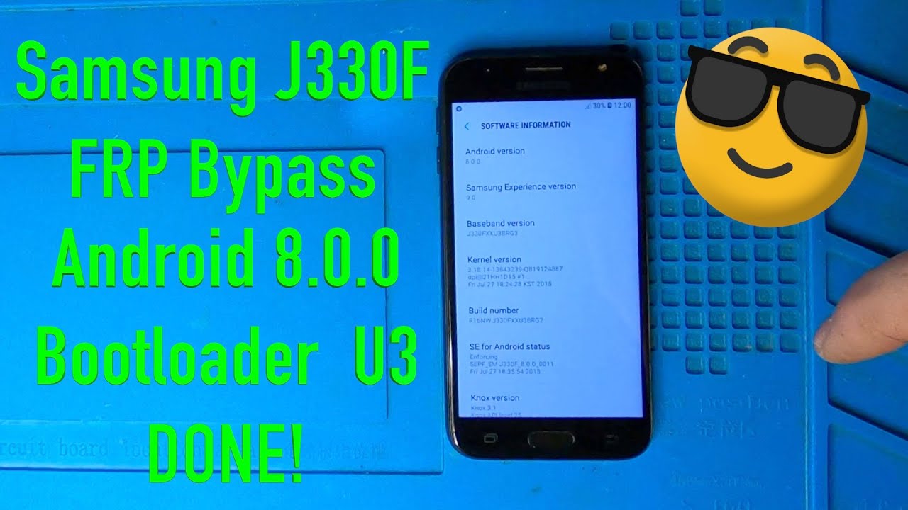 Samsung J330 FRP U3 FRP Bypass Google account unlock