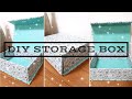 Super Easy Storage Box for Keepsakes using Cardboard - DIY l ORGANIZER