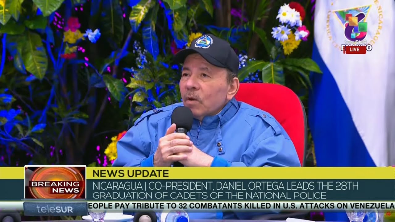 Nicaragua | Co-President Ortega leads the 28th Graduation of Cadets of the National Police