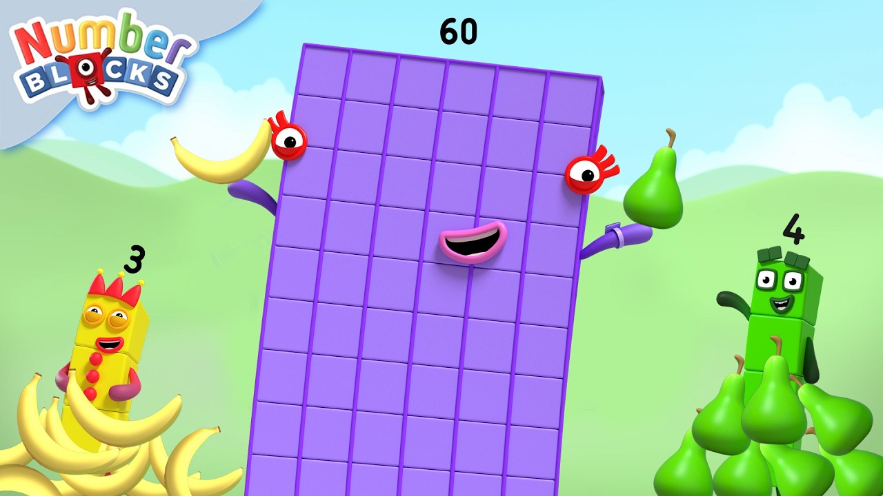 Fresh Fruit and Fabulous Flapjack! - Counting with Food | Learn to Count for Kids | Numberblocks