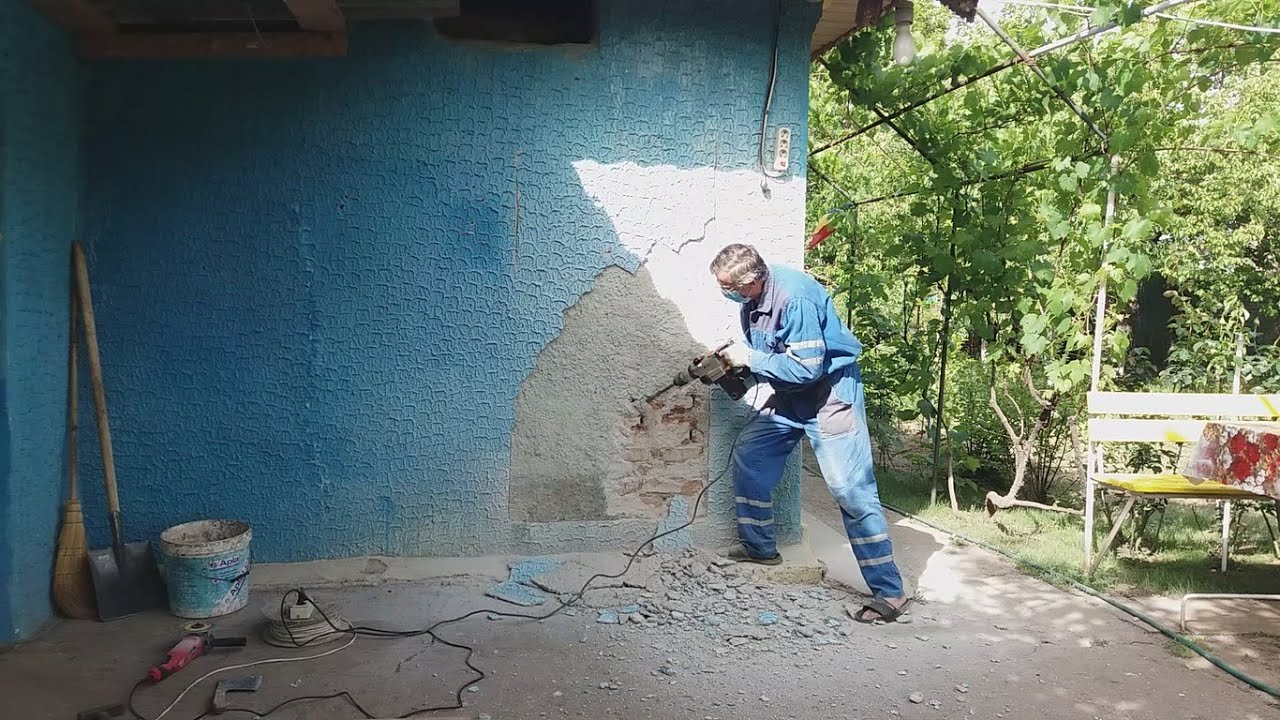 Decupare perete cărămidă pr montare toc ușă