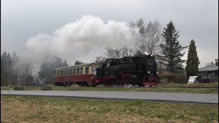 Loküberführung bei den Harzer Schmalspurbahnen am 21.03.2024 / Wernigerode nach Gernrode