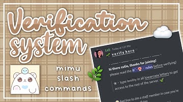 updated mimu verification system using slash commands | lenility ✰