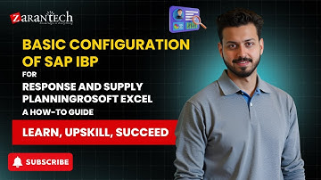 Basic Configuration of SAP IBP for Response and Supply Planning: A How-To Guide | ZaranTech