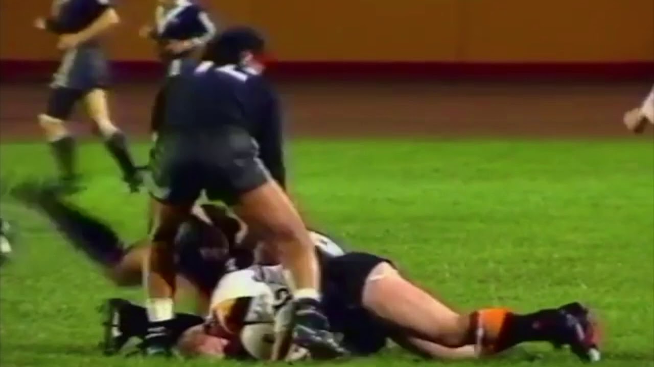 Rugby Jockstrap Exposure Bradford v New Zealand 1989 cut - YouTube