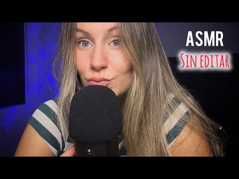ASMR (sin editar) - Susurros y tapping para que te relajes 🫶🏼