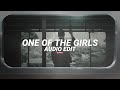 One of the girls  the weeknd jennie  lily rose depp edit audio