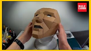 DIY Cardboard Mask - Quick & Easy (Front Man) #Costumes