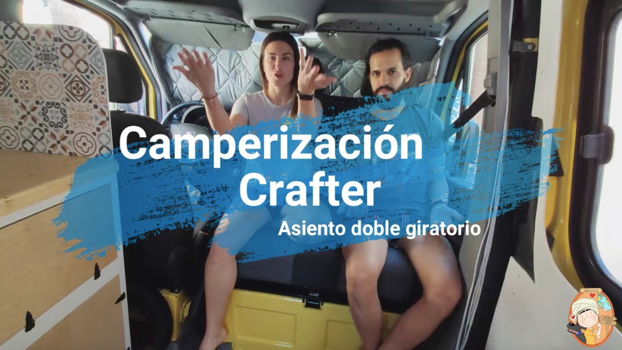 Asiento giratorio doble Volkswagen Crafter / Mercedes Sprinter Camperización YouTube Asiento giratorio doble Volkswagen Crafter / Mercedes Sprinter Camperización YouTube