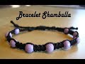 Bracelet Shamballa macramé facile avec perles