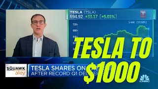 Top Analyst: Tesla Stock To Gain +50% | Colin Rusch of Oppenheimer on CNBC