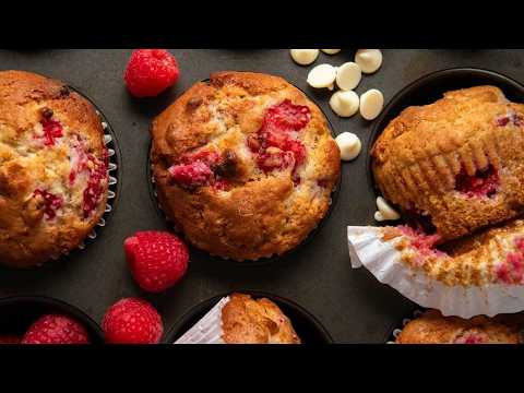 White Chocolate Raspberry Muffins