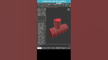 Quick 3D Modeling Trick in 3ds Max | ShapeMerge & Retopology #shorts  #3dsmax #modeling