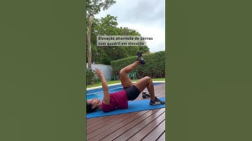 Elevação alternada de pernas com isometria de quadril
