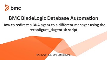 BDA-How to redirect a BDA agent to a different manager using the reconfigure_dagent.sh script