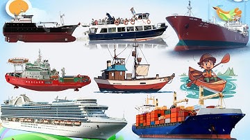 PHƯƠNG TIỆN GIAO THÔNG ĐƯỜNG THỦY (P1) | Dạy Bé Học Tiếng Anh Tàu Du Lịch, Tàu Phá Băng | Tàu Gì Đây