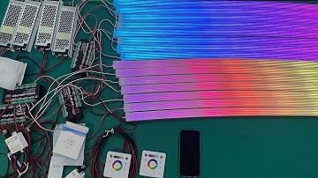 SP630E Controls Multiple Addressable LED Neon Lights Through Amplifiers - superlightingled