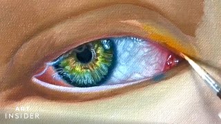 How An Artist Perfects Painting Hyperrealistic Eyes