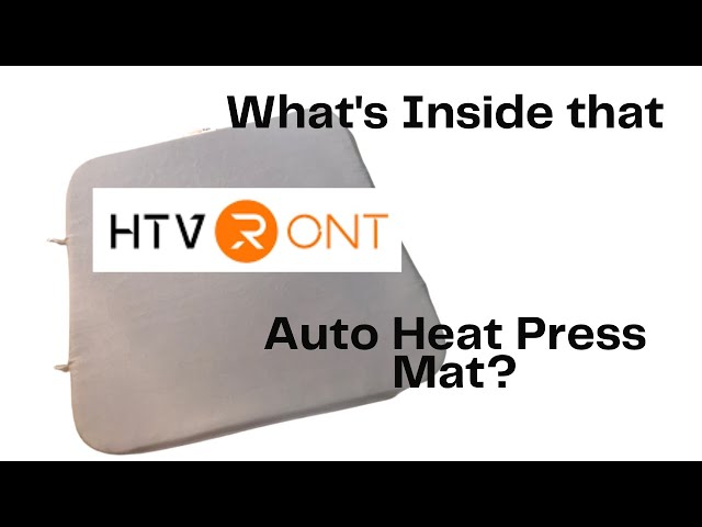 What's Inside that HTVRont Auto Heat Press Mat? 