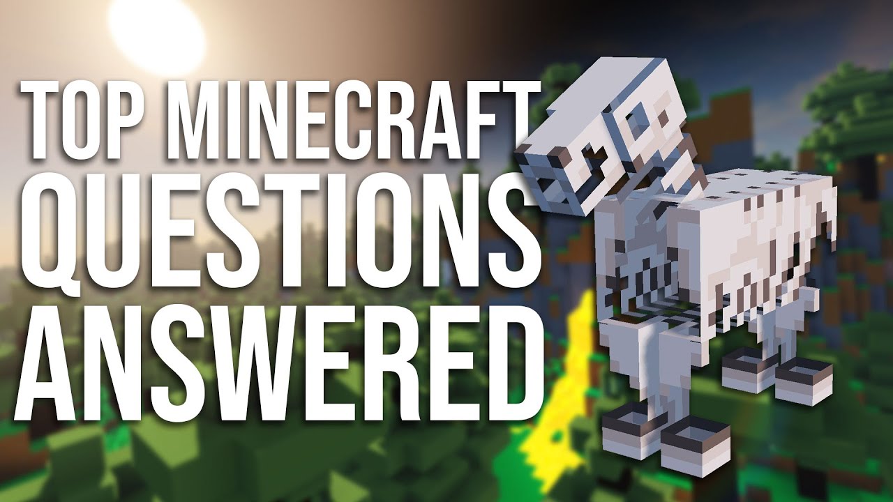 Top Minecraft Questions ANSWERED! PART 2 (Minecraft Q&A and How To