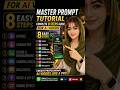 How to Write Master Prompts For Ai Videos #shorts #aivideo #aitools