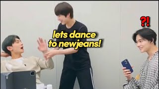 Sunoo Dancing To Newjeans Attention...ft. Enhypen Jay, Enhypen Niki