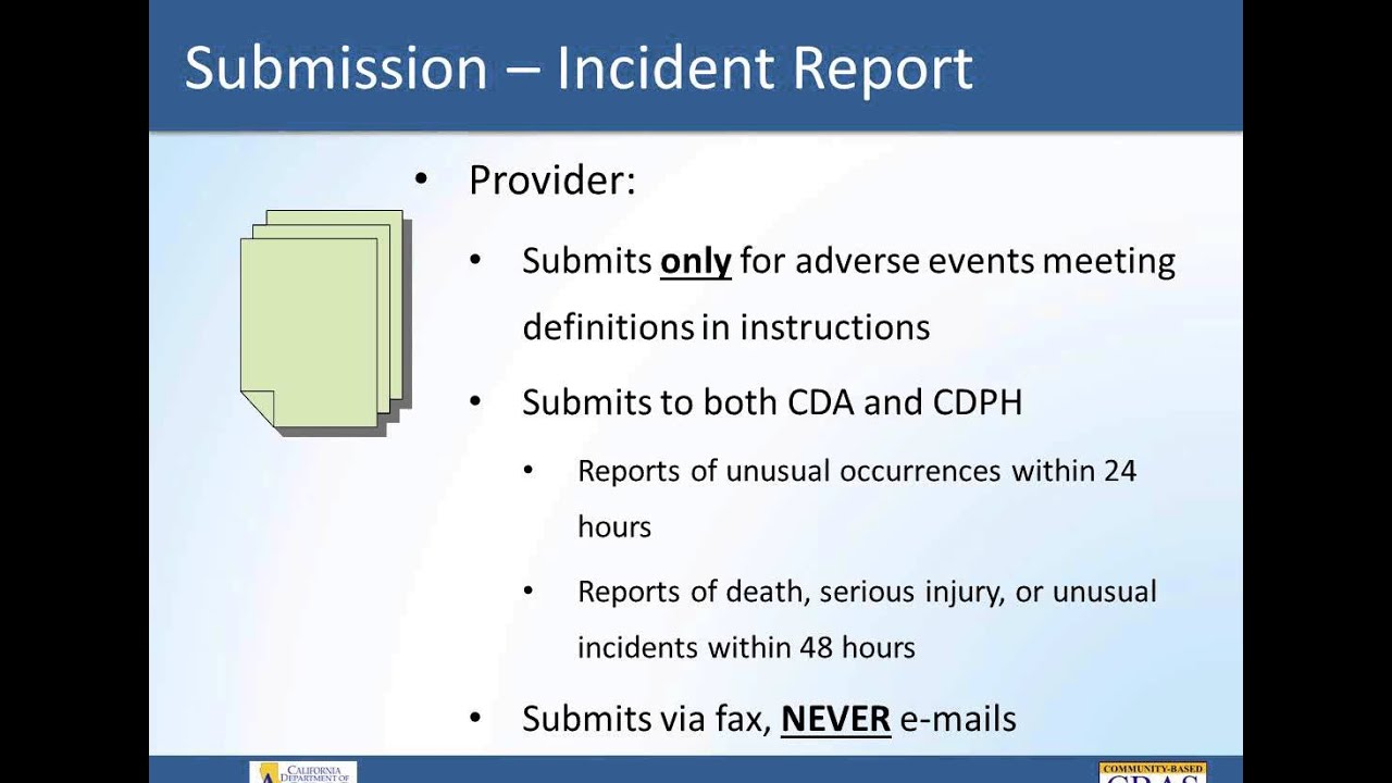 incident report and discharge summary reporting 01 28 15 youtube unusual incident injury report