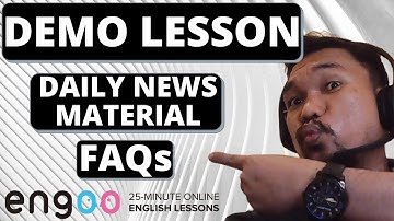 How to conduct the DEMO LESSON using DAILY NEWS MATERIAL? |Discussion and frequently asked questions