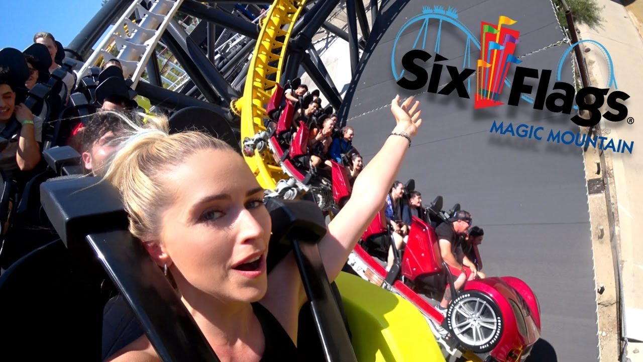 THE MOST THRILLING RIDES at SIX FLAGS MAGIC MOUNTAIN | FULL THROTTLE ...
