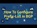 How to Configure Prefix List | Prefix list | Prefix list in hindi |
