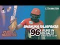 Bhanuka Rajapaksa's 96 Run Against Dhaka Platoon | 17th Match | Season 7 | Bangabandhu BPL 2019-20