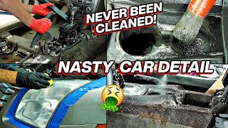 Detailing A Smoker's Nasty Ford Fusion | Worst I Have Ever Seen | Car Detailing Restoration