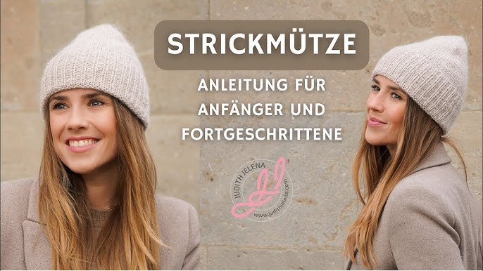 Mütze stricken für Anfänger, Mütze mit Zopfmuster, Flechtzopfmuster, DIY  Anleitung by Nele C. - YouTube