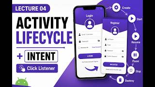 Android Activity Lifecycle Explained | Intent Navigation & ClickListener | Java