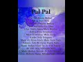 pal pal song (lyrics) #edit #funk #phonkmusic #shorts