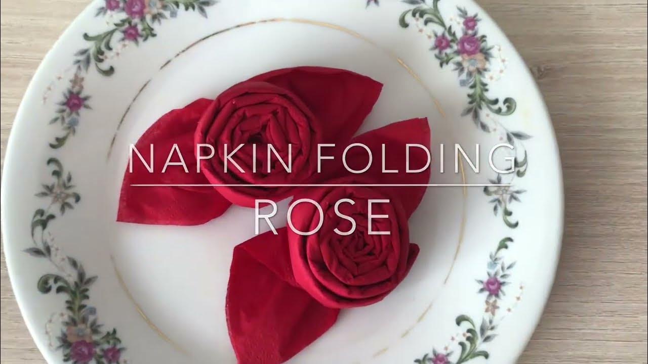 Napravite ružu od salvete/brzo i jednostavno| Make a ROSE from napkin/very  easy - YouTube