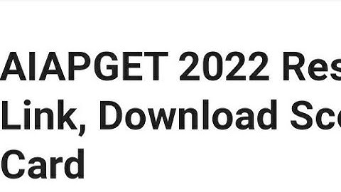 AIAPGET 2022 RESULT RELEASED THIS WEEK,OFFICIAL UPDATE, LATEST NEWS AIAPGET RESULT RELEASED DATE OUT