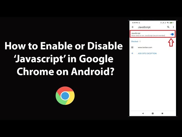 Enable Disable Javascript In Google Chrome Youtube How To Fix YouTube