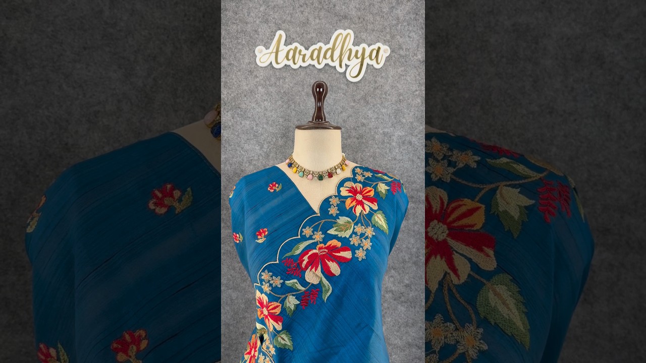 Elegant Matka Silk Embroidered Saree